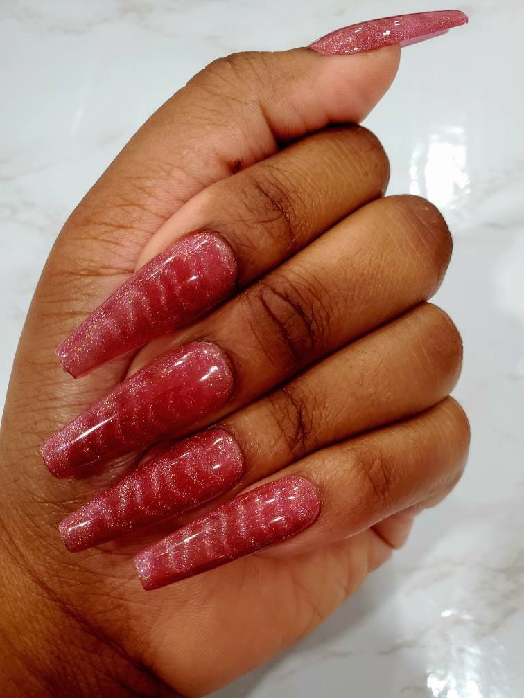 Red Wave Chic Press-On Nails