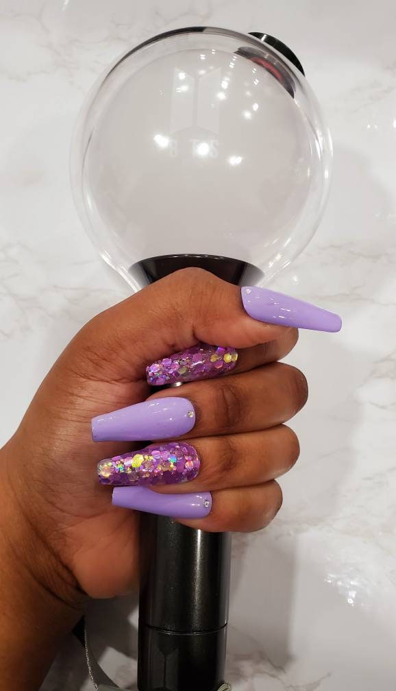 BTS Bling Confetti Press-On Nails