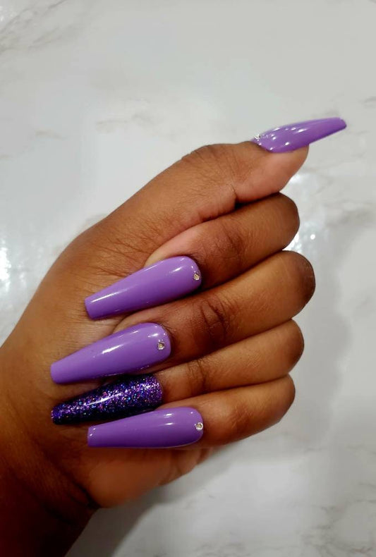 ARMY Chic BTS Purple Press-On Nails