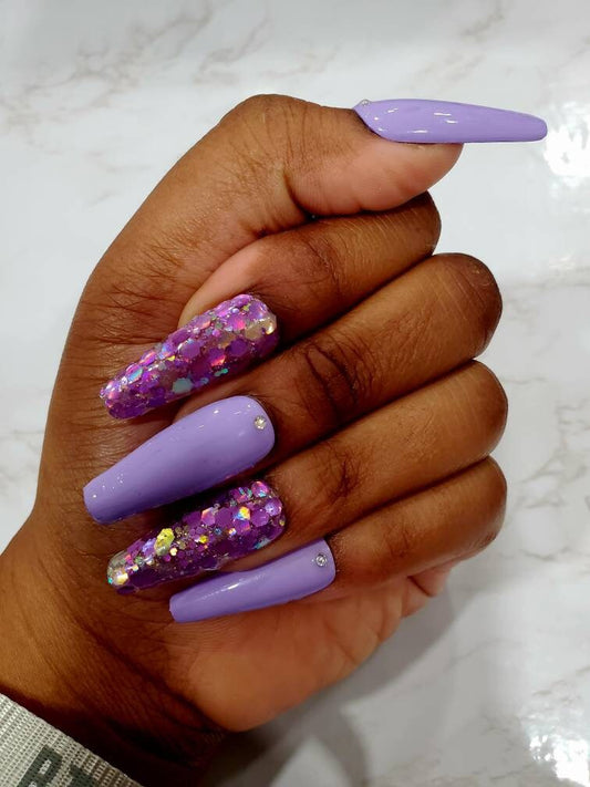 BTS Bling Confetti Press-On Nails